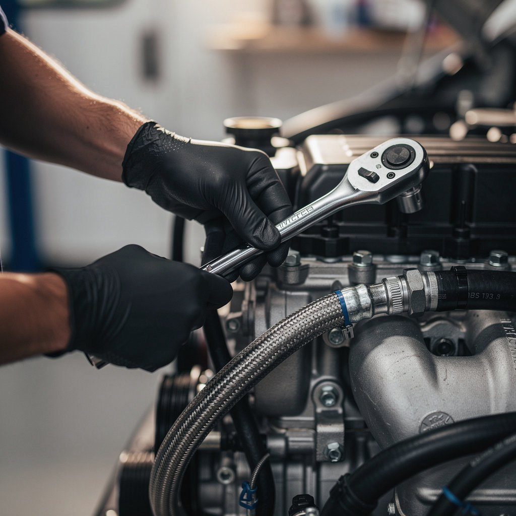 John Hurley Automotive expert technician performing specialized Mercedes Sprinter repair in Santa Barbara